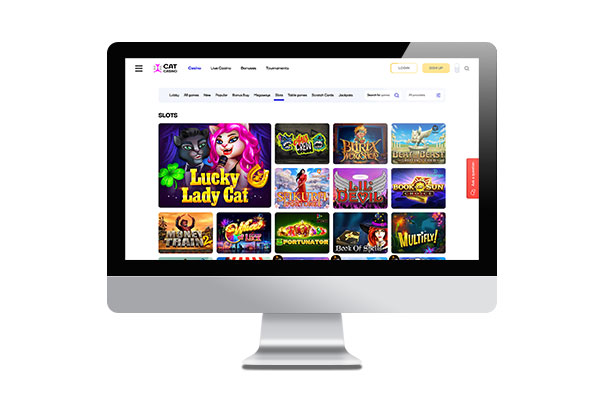 CatCasino Desktop lobby