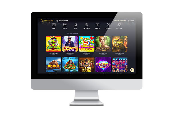 Queenspins Casino lobby